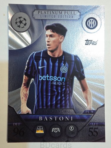2025-26 Topps Match Attax Alessandro Bastoni Inter Limited Edition /A