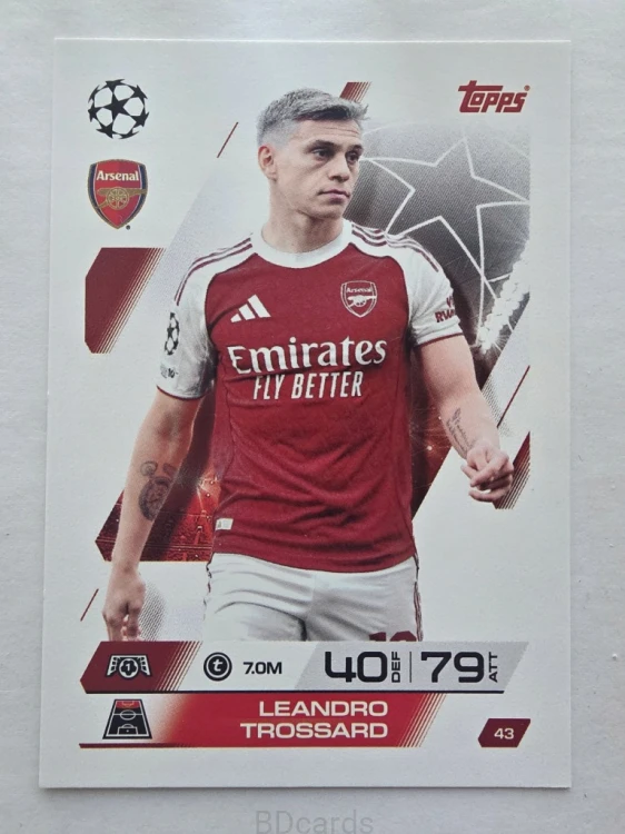 2025-26 Topps Match Attax Leandro Trossard Arsenal Londyn /F