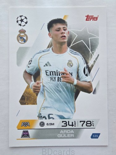 2025-26 Topps Match Attax Arda Guler Real Madryt /F