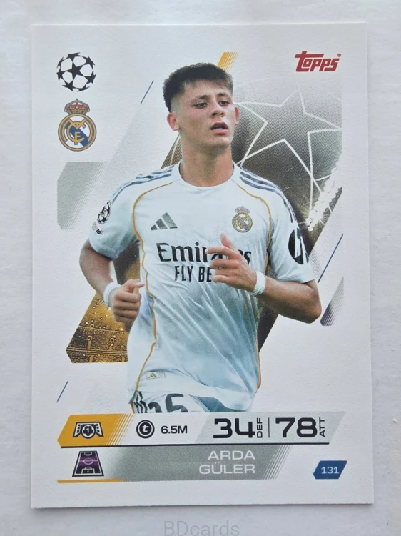 2025-26 Topps Match Attax Arda Guler Real Madryt /F