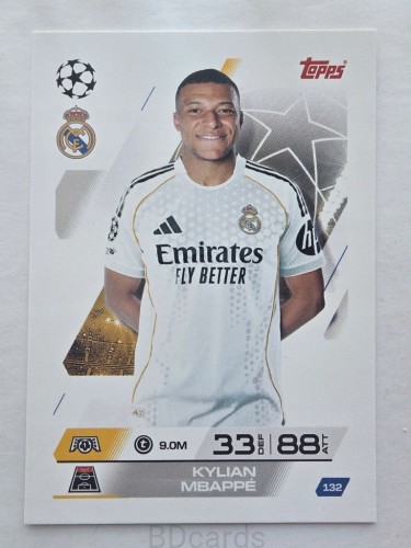 2025-26 Topps Match Attax Kylian Mbappe Real Madryt /F