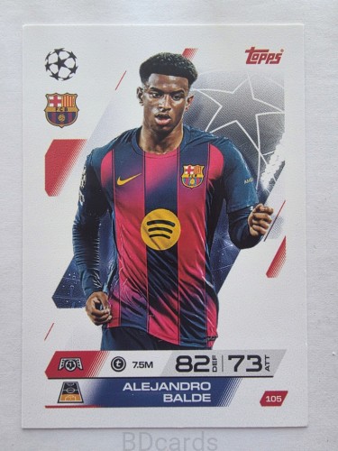 2025-26 Topps Match Attax Alejandro Balde Fc Barcelona /F