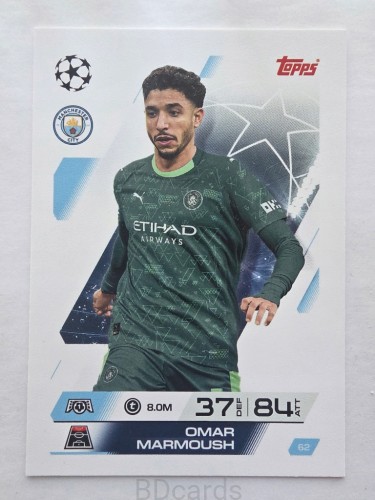 2025-26 Topps Match Attax Omar Marmoush Manchester City /F