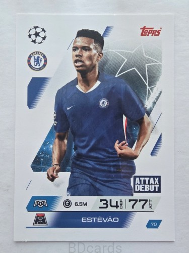 2025-26 Topps Match Attax Estevao Chelsea Londyn /F