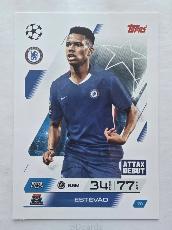 2025-26 Topps Match Attax Estevao Chelsea Londyn /F
