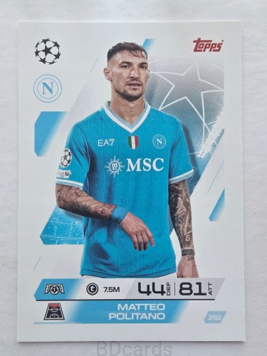 2025-26 Topps Match Attax Matteo Politano Napoli /F