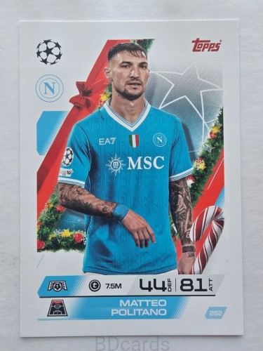 2025-26 Topps Match Attax Matteo Politano Napoli /F