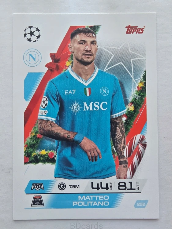 2025-26 Topps Match Attax Matteo Politano Napoli /F