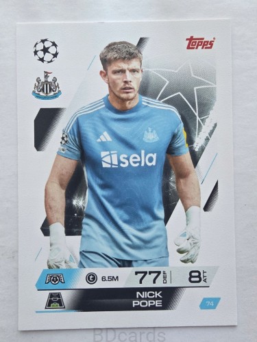 2025-26 Topps Match Attax Nick Pope Newcastle United /F
