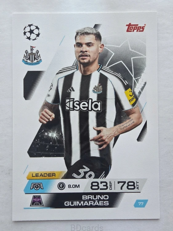 2025-26 Topps Match Attax Bruno Guimaraes Newcastle United /F