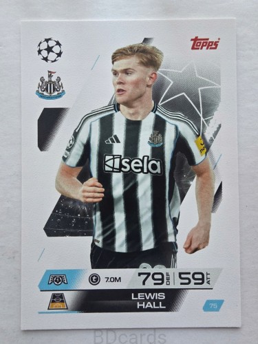 2025-26 Topps Match Attax Lewis Hall Newcastle United /F