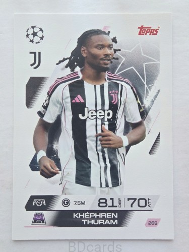 2025-26 Topps Match Attax Khephren Thuram Juventus /F