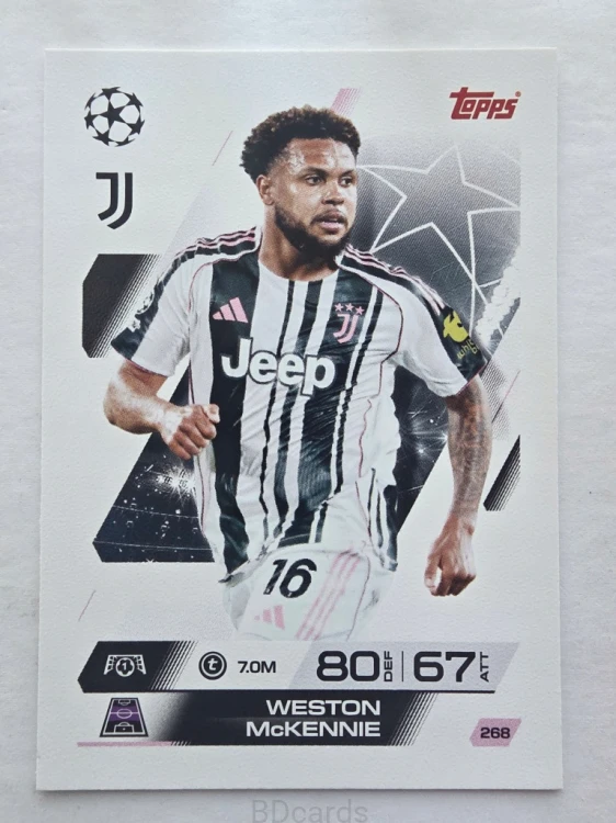 2025-26 Topps Match Attax Weston McKennie Juventus /F