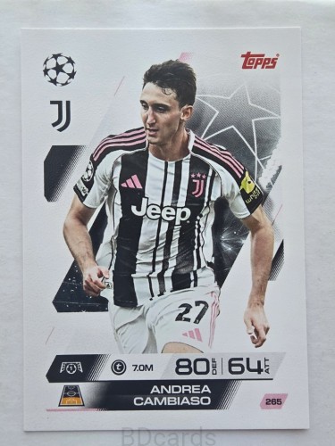 2025-26 Topps Match Attax Andrea Cambiaso Juventus /F