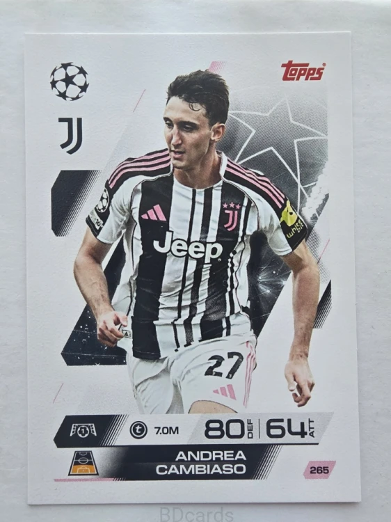 2025-26 Topps Match Attax Andrea Cambiaso Juventus /F