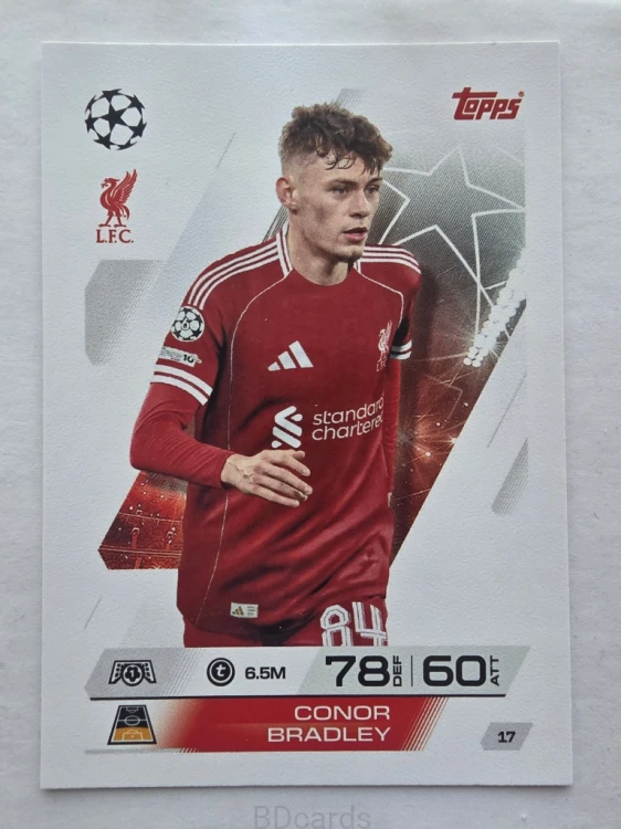 2025-26 Topps Match Attax Conor Bradley Liverpool /F