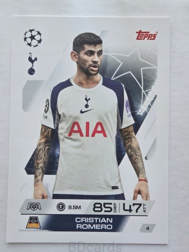 2025-26 Topps Match Attax Cristian Romero Tottenham /F