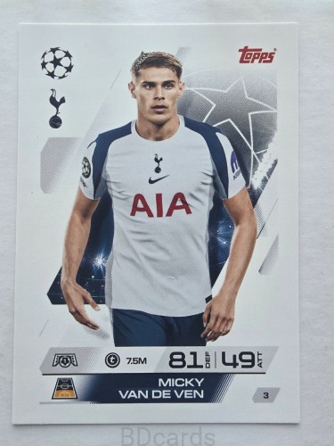 2025-26 Topps Match Attax Micky Van der Ven Tottenham /F
