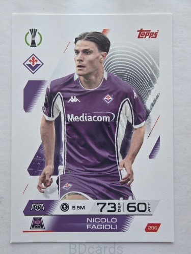 2025-26 Topps Match Attax Nicolo Fagioli Fiorentina /F