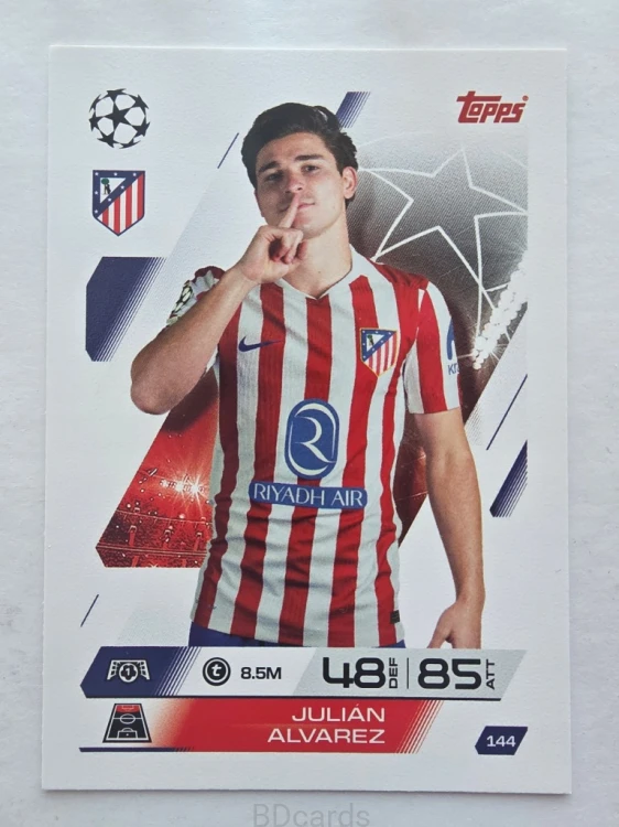 2025-26 Topps Match Attax Julian Alvarez Atletico Madryt /F