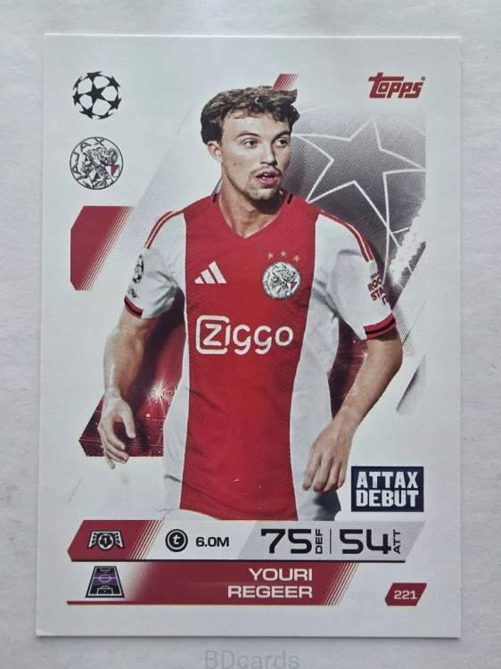 2025-26 Topps Match Attax Youri Regeer Ajax /F