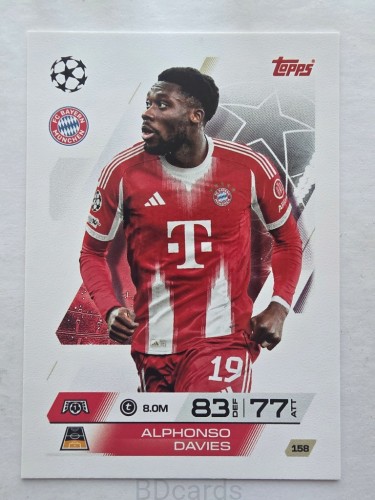 2025-26 Topps Match Attax Alphonso Davies Bayern Monachium /F