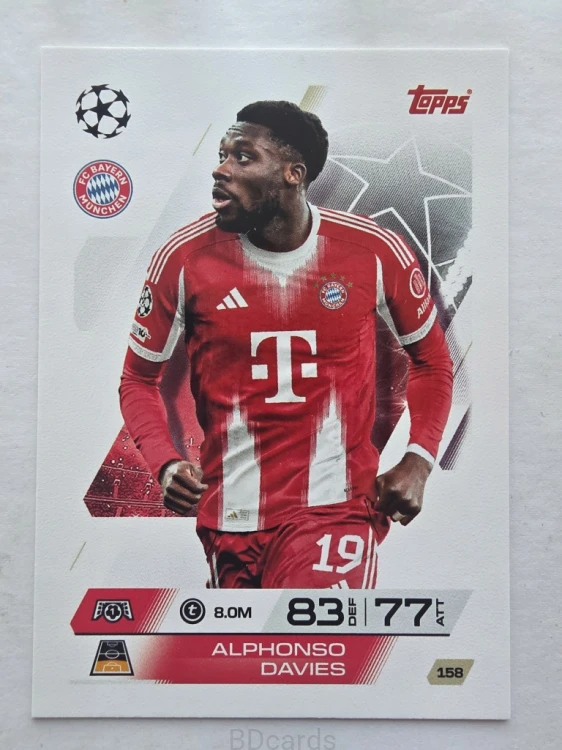 2025-26 Topps Match Attax Alphonso Davies Bayern Monachium /F