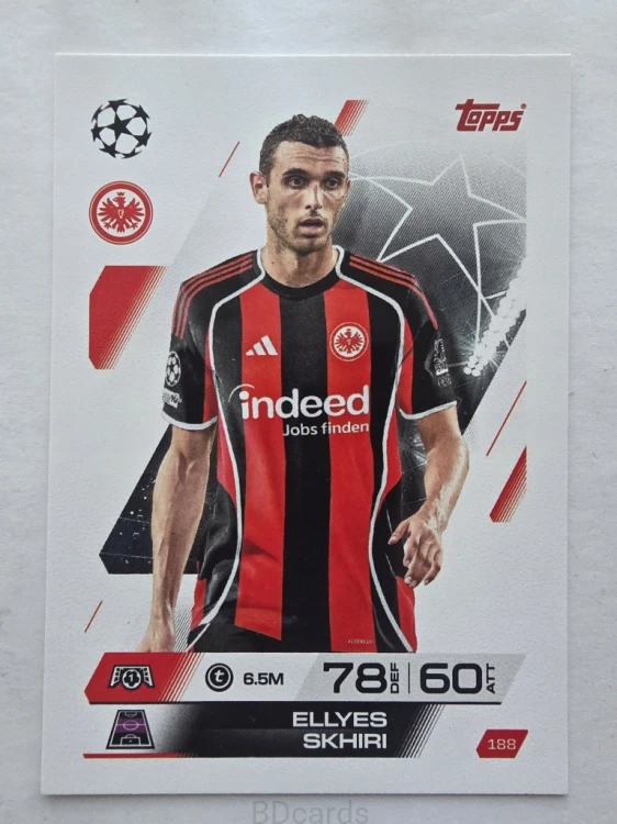 2025-26 Topps Match Attax Ellyes Skhiri Eintraht Frankfurt /F