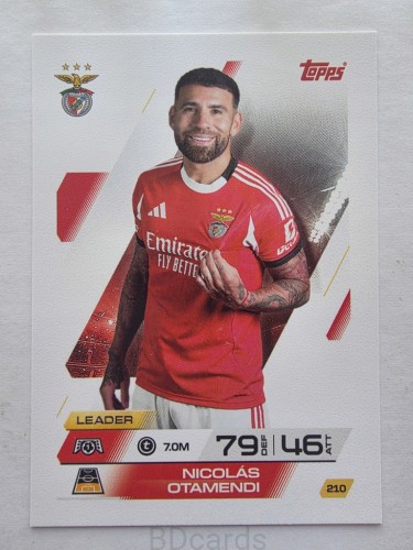 2025-26 Topps Match Attax Nicolas Otamendi Benfica /F