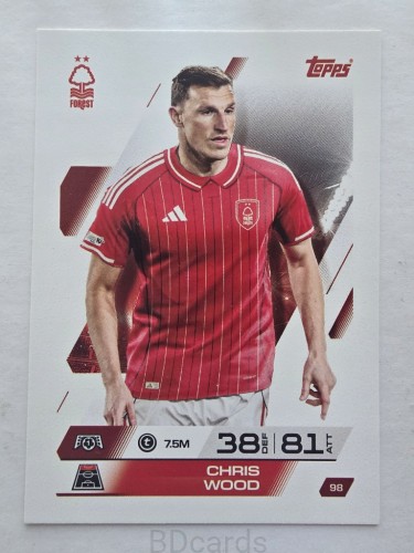 2025-26 Topps Match Attax Chris Wood Nottingham Forest /F