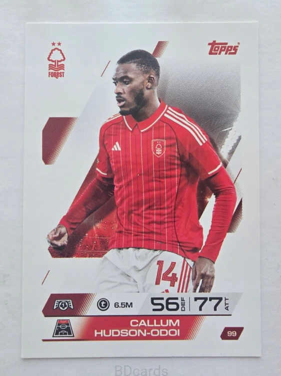 2025-26 Topps Match Attax Callum Hudson-Odoi Nottingham Forest /F