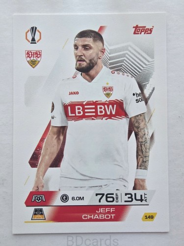 2025-26 Topps Match Attax Jeff Chabot VFB Stuttgart /F