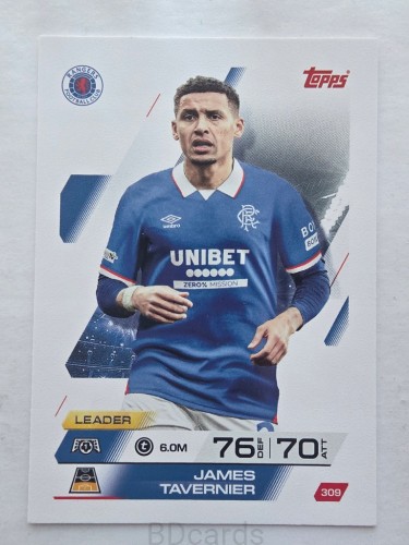 2025-26 Topps Match Attax James Tavernier Rangers /F