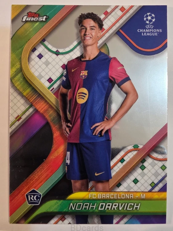2024-25 Topps Finest Noah Darvich Fc Barcelona /A