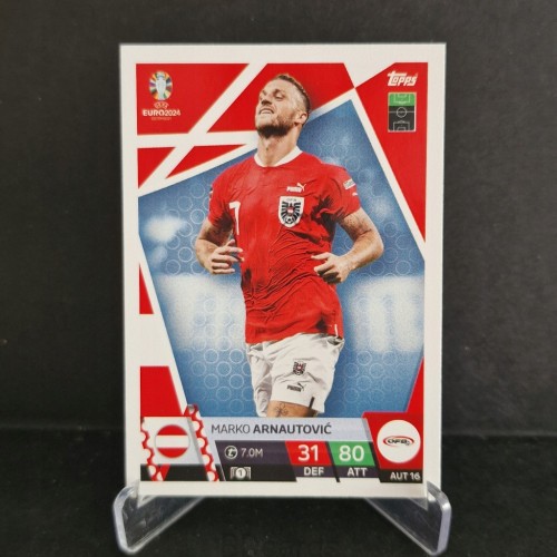 2024 Euro Topps Match Attax Arnautovic Austria /EU2