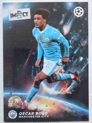 2023-24 Topps Impact Oscar Bobb Manchester City /FI17
