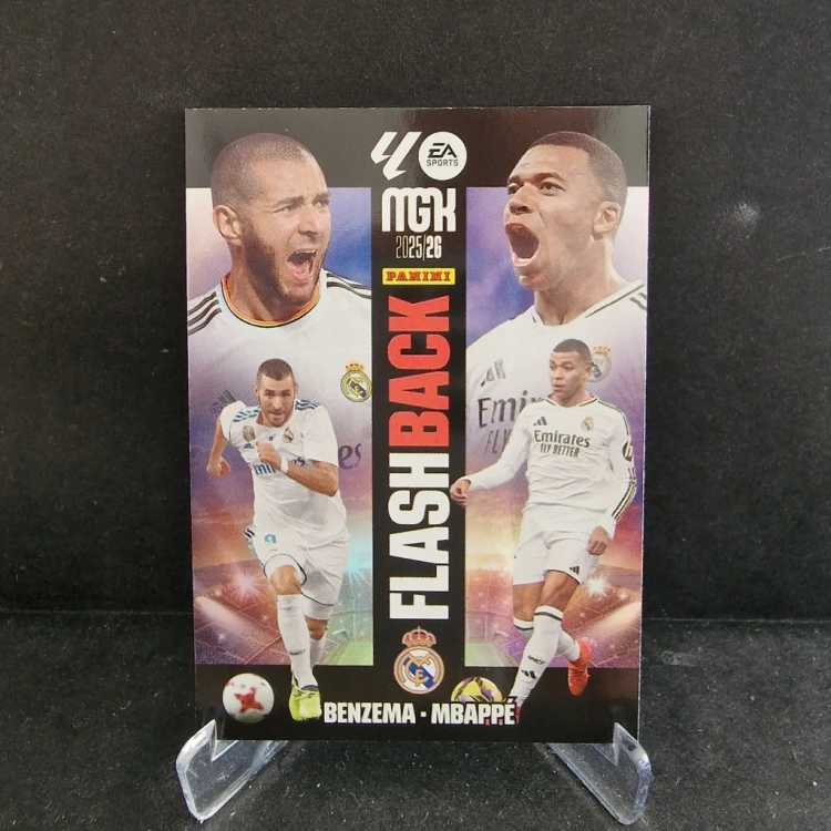 2025-26 Panini Megacracks Benzema Mbappe Real Madryt Flashbacks /K70