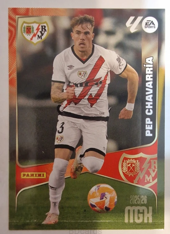 2025-26 Panini Megacracks Pep Chavarria Rayo Vallecano /B