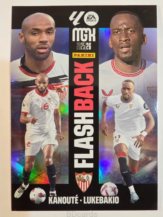 2025-26 Panini Megacracks Kanoute Lukebakio Sevilla Flash Back /A83
