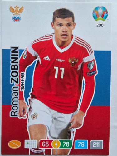 2020 Panini Euro Roman Zobnin Rosja Nr 290 /O