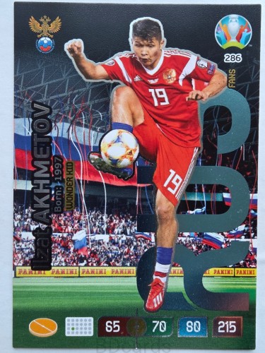 2020 Panini Euro Ilzat Alhmetov Rosja Nr 286 /O