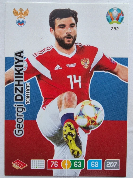 2020 Panini Euro Georgi Dzhikyia Rosja Nr 282 /O