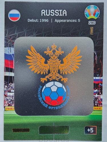 2020 Panini Euro Team Logo Rosja Nr 280 /O