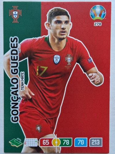 2020 Panini Euro Goncalo Guedes Portugalia Nr 278 /O