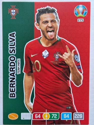 2020 Panini Euro Bernardo Silva Portugalia Nr 275 /O