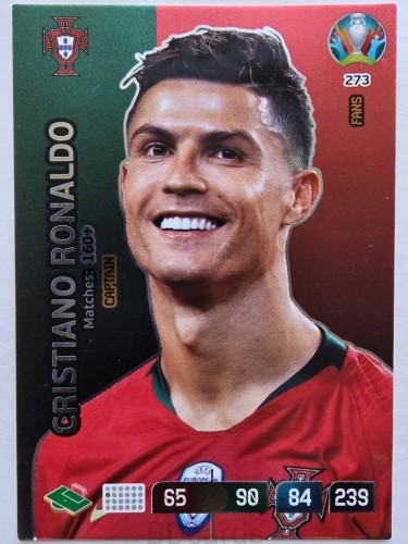 2020 Panini Euro Cristiano Ronaldo Captain Portugalia Nr 273 /O