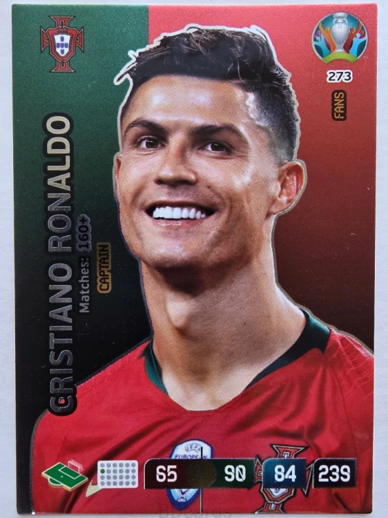 2020 Panini Euro Cristiano Ronaldo Captain Portugalia Nr 273 /O