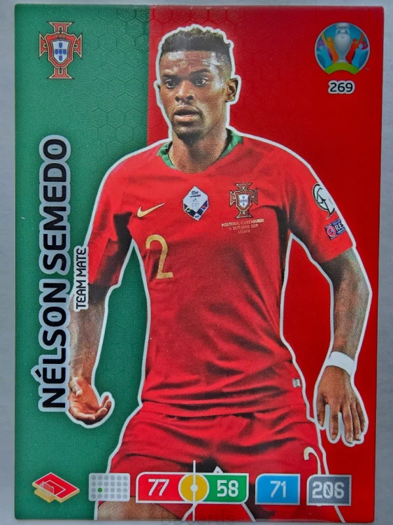 2020 Panini Euro Nelson Semedo Portugalia Nr 269 /O