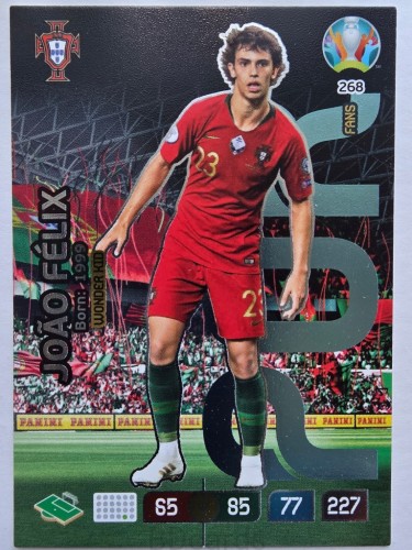 2020 Panini Euro Joao Felix Wonder Kid Portugalia Nr 268 /O