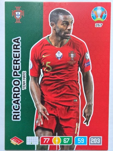 2020 Panini Euro Ricardo Pereira Portugalia Nr 267 /O